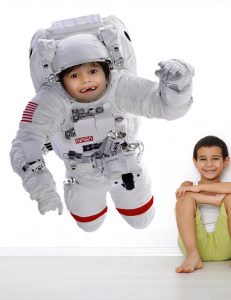 Astronaut wall sticker custom face space decal personalised NASA decor