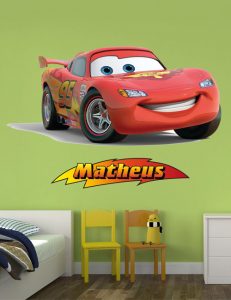 Lightning McQueen Decal for boys bedroom wall decor