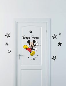 Mickey Mouse wall decal personalised kids sticker Disney nursery decor