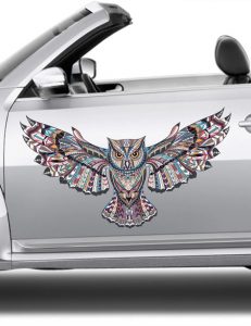 owl 2 | SL Printing Owl wall decal intricate illustration boho animal sticker graphic