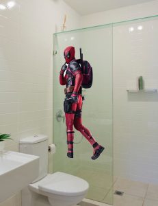 deadpool badass 3 | SL Printing Deadpool Decal Badass Wall Decor application