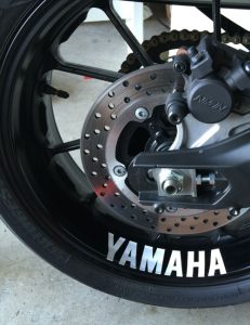 Yamaha rim stickers motorcycle wheel decals sport bike accessories