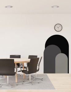 Boho wall decal colour arch block sticker minimalist wall art