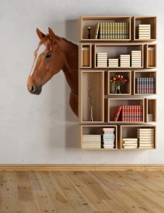 horse head 3 | SL Printing Horse head wall decal realistic animal sticker equestrian room decor